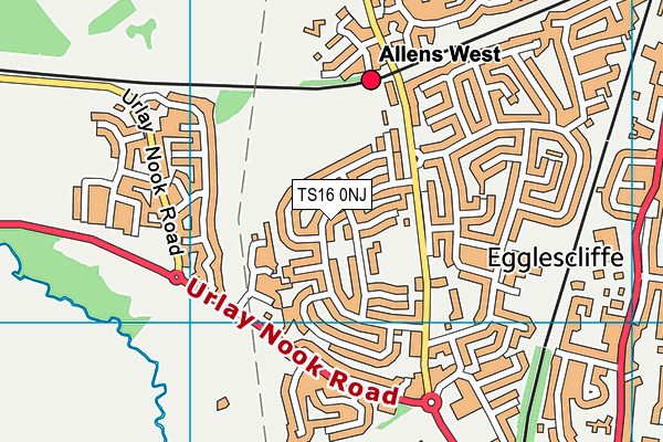 TS16 0NJ map - OS VectorMap District (Ordnance Survey) TS16 0NJ map - OS VectorMap District (Ordnance Survey)