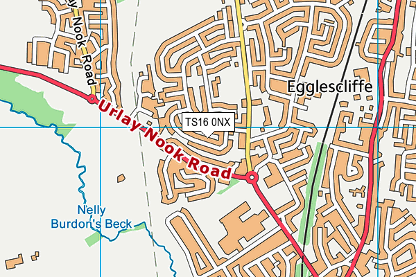 TS16 0NX map - OS VectorMap District (Ordnance Survey) TS16 0NX map - OS VectorMap District (Ordnance Survey)