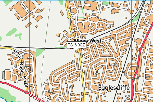 TS16 0QZ map - OS VectorMap District (Ordnance Survey) TS16 0QZ map - OS VectorMap District (Ordnance Survey)