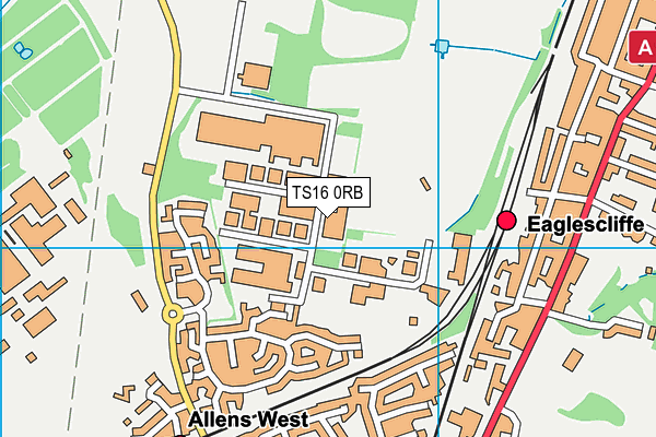 TS16 0RB map - OS VectorMap District (Ordnance Survey) TS16 0RB map - OS VectorMap District (Ordnance Survey)