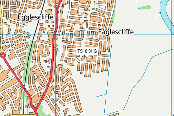 TS16 9HG map - OS VectorMap District (Ordnance Survey) TS16 9HG map - OS VectorMap District (Ordnance Survey)