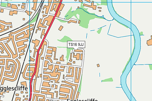 TS16 9JJ map - OS VectorMap District (Ordnance Survey) TS16 9JJ map - OS VectorMap District (Ordnance Survey)
