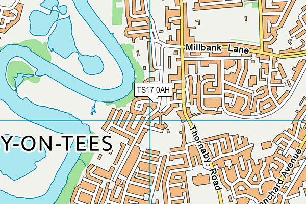 TS17 0AH map - OS VectorMap District (Ordnance Survey) TS17 0AH map - OS VectorMap District (Ordnance Survey)