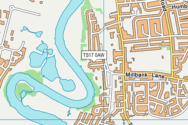 TS17 0AW map - OS VectorMap District (Ordnance Survey) TS17 0AW map - OS VectorMap District (Ordnance Survey)