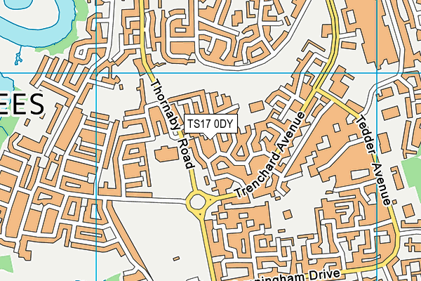 TS17 0DY map - OS VectorMap District (Ordnance Survey) TS17 0DY map - OS VectorMap District (Ordnance Survey)
