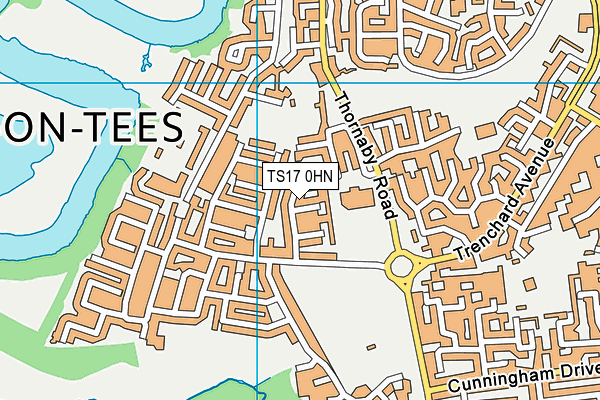 TS17 0HN map - OS VectorMap District (Ordnance Survey) TS17 0HN map - OS VectorMap District (Ordnance Survey)