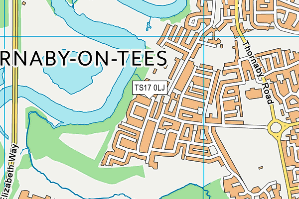 TS17 0LJ map - OS VectorMap District (Ordnance Survey) TS17 0LJ map - OS VectorMap District (Ordnance Survey)