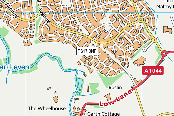 TS17 0NF map - OS VectorMap District (Ordnance Survey)