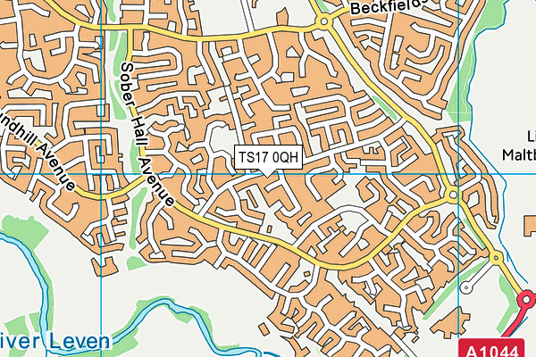 TS17 0QH map - OS VectorMap District (Ordnance Survey) TS17 0QH map - OS VectorMap District (Ordnance Survey)