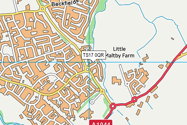 TS17 0QR map - OS VectorMap District (Ordnance Survey) TS17 0QR map - OS VectorMap District (Ordnance Survey)