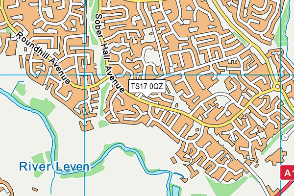 TS17 0QZ map - OS VectorMap District (Ordnance Survey) TS17 0QZ map - OS VectorMap District (Ordnance Survey)