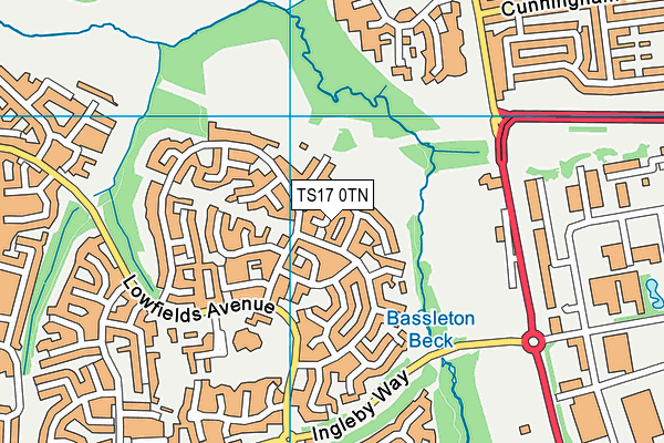 TS17 0TN map - OS VectorMap District (Ordnance Survey) TS17 0TN map - OS VectorMap District (Ordnance Survey)