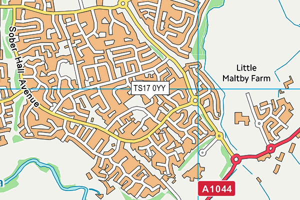 TS17 0YY map - OS VectorMap District (Ordnance Survey) TS17 0YY map - OS VectorMap District (Ordnance Survey)