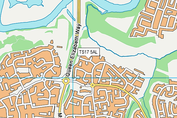TS17 5AL map - OS VectorMap District (Ordnance Survey) TS17 5AL map - OS VectorMap District (Ordnance Survey)