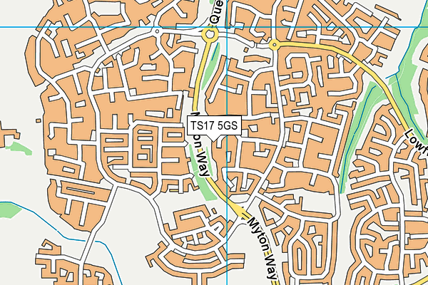 TS17 5GS map - OS VectorMap District (Ordnance Survey) TS17 5GS map - OS VectorMap District (Ordnance Survey)