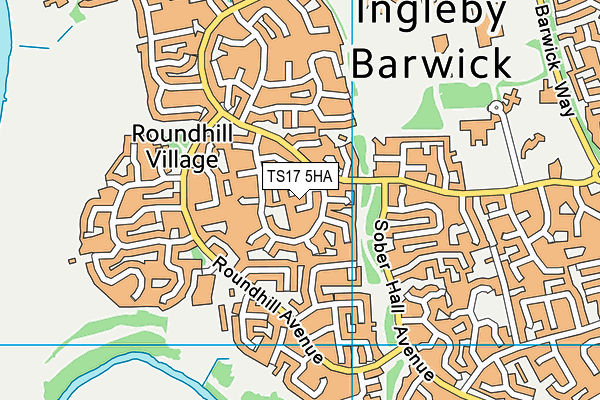 TS17 5HA map - OS VectorMap District (Ordnance Survey) TS17 5HA map - OS VectorMap District (Ordnance Survey)