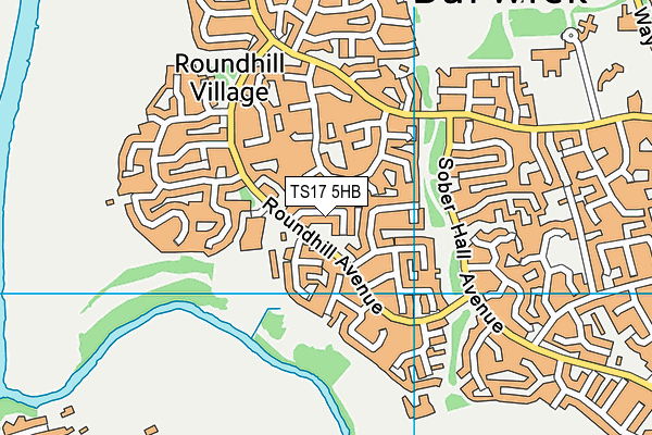 TS17 5HB map - OS VectorMap District (Ordnance Survey) TS17 5HB map - OS VectorMap District (Ordnance Survey)