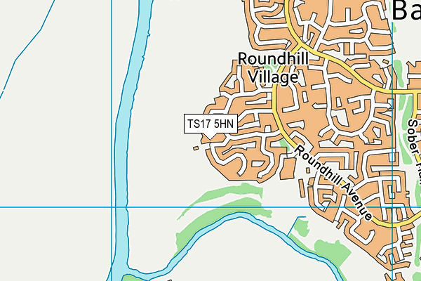 TS17 5HN map - OS VectorMap District (Ordnance Survey) TS17 5HN map - OS VectorMap District (Ordnance Survey)