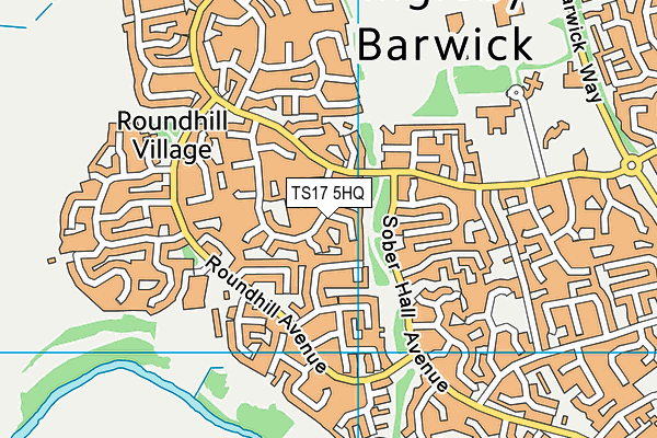 TS17 5HQ map - OS VectorMap District (Ordnance Survey)