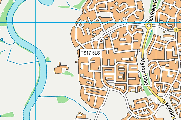 TS17 5LS map - OS VectorMap District (Ordnance Survey) TS17 5LS map - OS VectorMap District (Ordnance Survey)