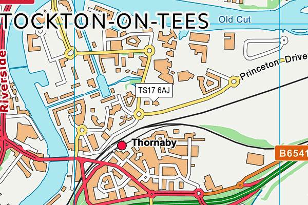 TS17 6AJ map - OS VectorMap District (Ordnance Survey) TS17 6AJ map - OS VectorMap District (Ordnance Survey)