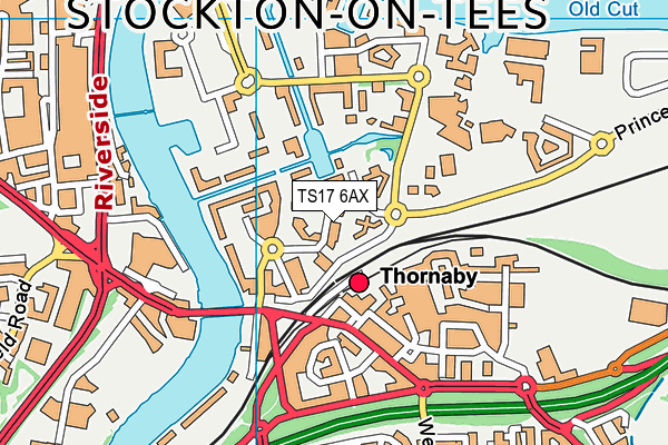 TS17 6AX map - OS VectorMap District (Ordnance Survey) TS17 6AX map - OS VectorMap District (Ordnance Survey)