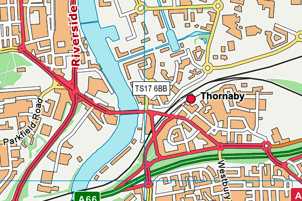 TS17 6BB map - OS VectorMap District (Ordnance Survey) TS17 6BB map - OS VectorMap District (Ordnance Survey)