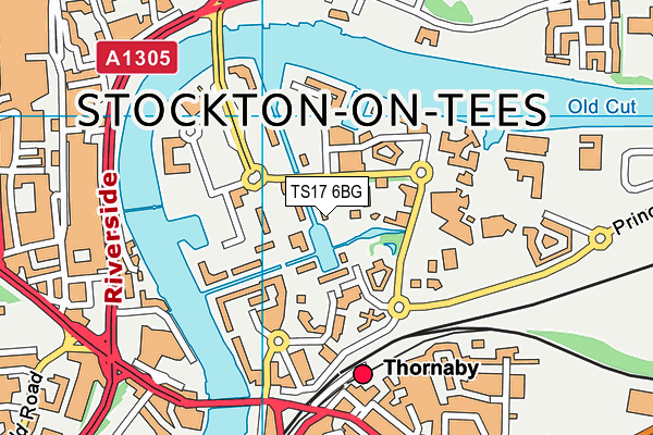 TS17 6BG map - OS VectorMap District (Ordnance Survey) TS17 6BG map - OS VectorMap District (Ordnance Survey)