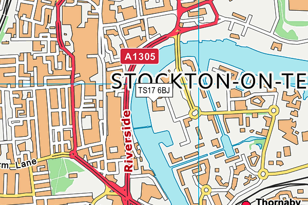 TS17 6BJ map - OS VectorMap District (Ordnance Survey) TS17 6BJ map - OS VectorMap District (Ordnance Survey)