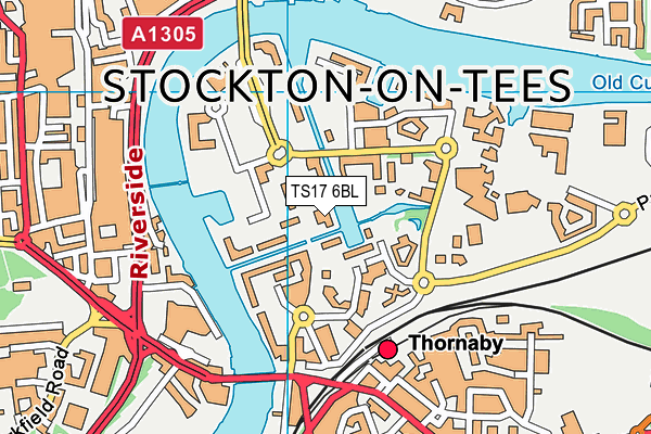 TS17 6BL map - OS VectorMap District (Ordnance Survey) TS17 6BL map - OS VectorMap District (Ordnance Survey)