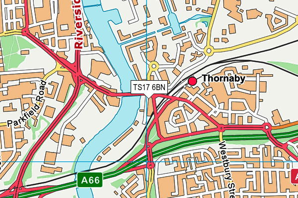 TS17 6BN map - OS VectorMap District (Ordnance Survey) TS17 6BN map - OS VectorMap District (Ordnance Survey)