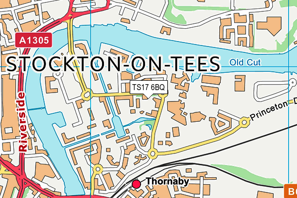 TS17 6BQ map - OS VectorMap District (Ordnance Survey) TS17 6BQ map - OS VectorMap District (Ordnance Survey)
