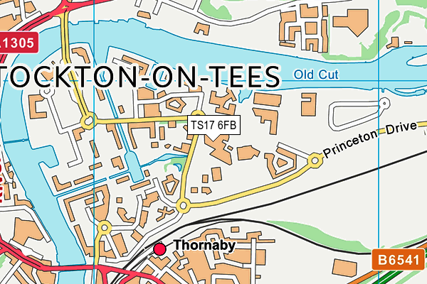 TS17 6FB map - OS VectorMap District (Ordnance Survey) TS17 6FB map - OS VectorMap District (Ordnance Survey)