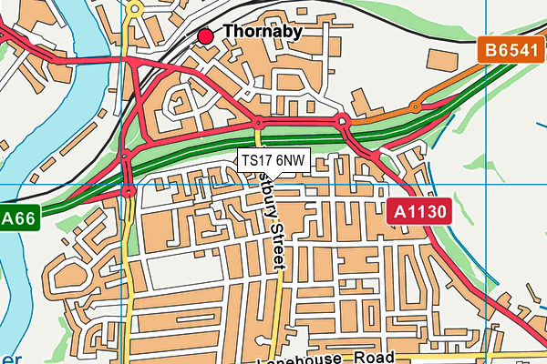 TS17 6NW map - OS VectorMap District (Ordnance Survey) TS17 6NW map - OS VectorMap District (Ordnance Survey)