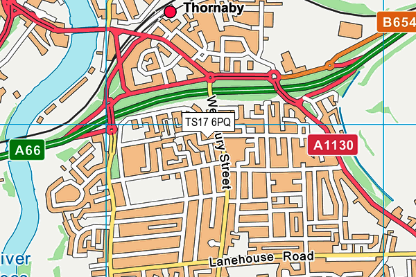 TS17 6PQ map - OS VectorMap District (Ordnance Survey) TS17 6PQ map - OS VectorMap District (Ordnance Survey)
