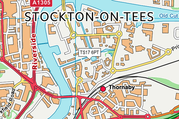 TS17 6PT map - OS VectorMap District (Ordnance Survey) TS17 6PT map - OS VectorMap District (Ordnance Survey)