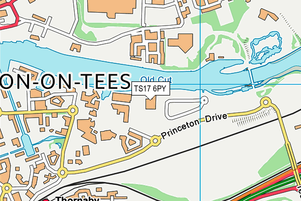 TS17 6PY map - OS VectorMap District (Ordnance Survey) TS17 6PY map - OS VectorMap District (Ordnance Survey)