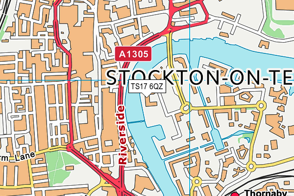 TS17 6QZ map - OS VectorMap District (Ordnance Survey) TS17 6QZ map - OS VectorMap District (Ordnance Survey)