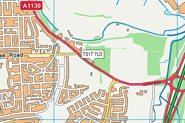 TS17 7LD map - OS VectorMap District (Ordnance Survey) TS17 7LD map - OS VectorMap District (Ordnance Survey)