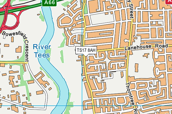 TS17 8AH map - OS VectorMap District (Ordnance Survey) TS17 8AH map - OS VectorMap District (Ordnance Survey)