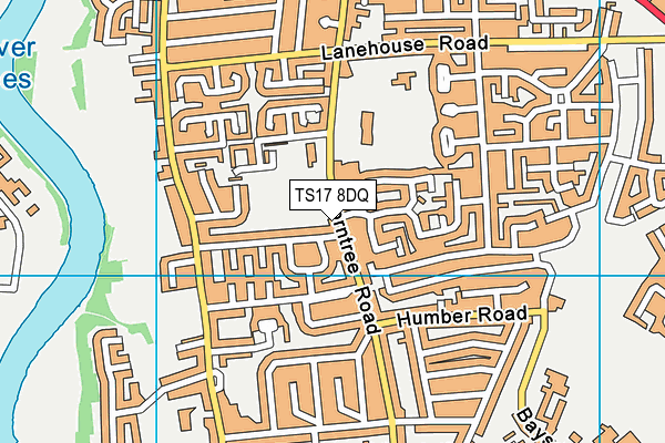 TS17 8DQ map - OS VectorMap District (Ordnance Survey) TS17 8DQ map - OS VectorMap District (Ordnance Survey)