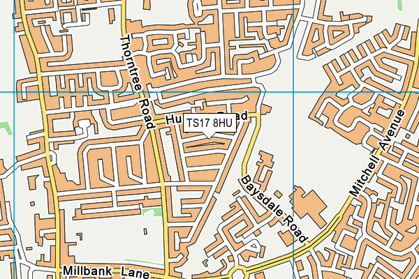 TS17 8HU map - OS VectorMap District (Ordnance Survey) TS17 8HU map - OS VectorMap District (Ordnance Survey)