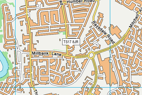 TS17 8JR map - OS VectorMap District (Ordnance Survey) TS17 8JR map - OS VectorMap District (Ordnance Survey)