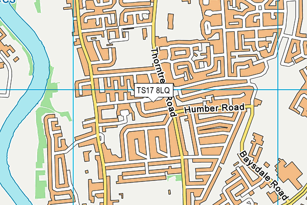 TS17 8LQ map - OS VectorMap District (Ordnance Survey) TS17 8LQ map - OS VectorMap District (Ordnance Survey)