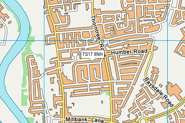 TS17 8NH map - OS VectorMap District (Ordnance Survey) TS17 8NH map - OS VectorMap District (Ordnance Survey)