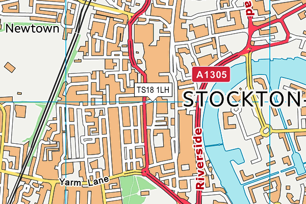 TS18 1LH map - OS VectorMap District (Ordnance Survey) TS18 1LH map - OS VectorMap District (Ordnance Survey)