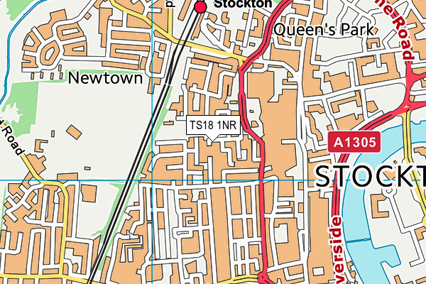 TS18 1NR map - OS VectorMap District (Ordnance Survey) TS18 1NR map - OS VectorMap District (Ordnance Survey)