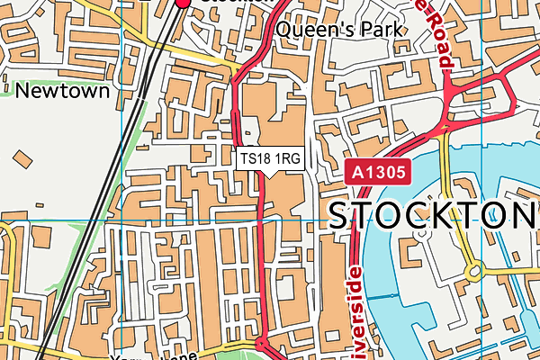 TS18 1RG map - OS VectorMap District (Ordnance Survey) TS18 1RG map - OS VectorMap District (Ordnance Survey)