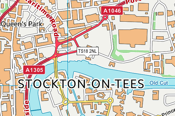 TS18 2NL map - OS VectorMap District (Ordnance Survey) TS18 2NL map - OS VectorMap District (Ordnance Survey)