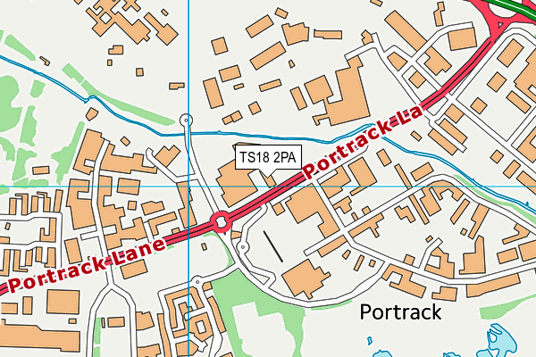 TS18 2PA map - OS VectorMap District (Ordnance Survey) TS18 2PA map - OS VectorMap District (Ordnance Survey)
